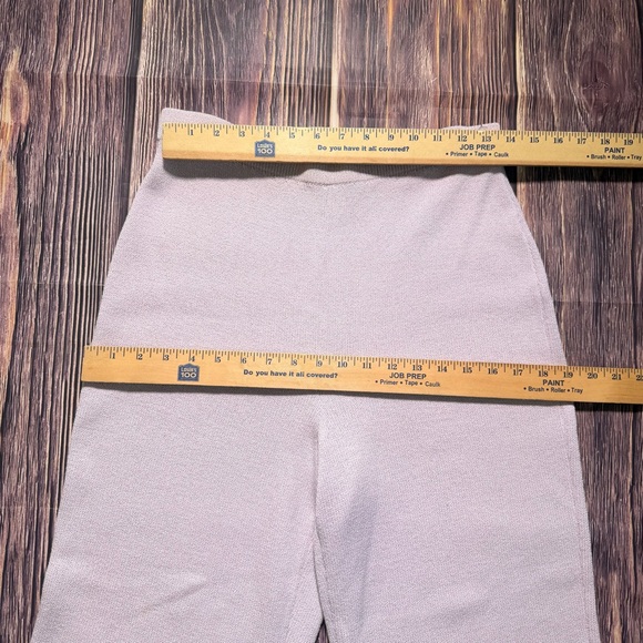 St. John Collection By Marie Wide Leg Knit Pants Pants Size 6 Gray Pink Lavender - Picture 5 of 5